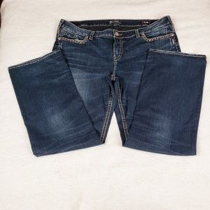 Silver Aiko Mid Boot Jean's Size 22 length 33